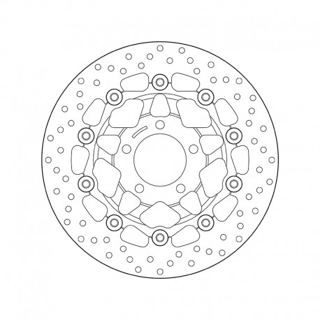 Přední brzdový kotouč Brembo SUZUKI 650 SV 1999 - 2002