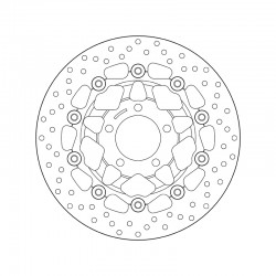 Přední brzdový kotouč Brembo SUZUKI 650 SV S 1999 - 2002