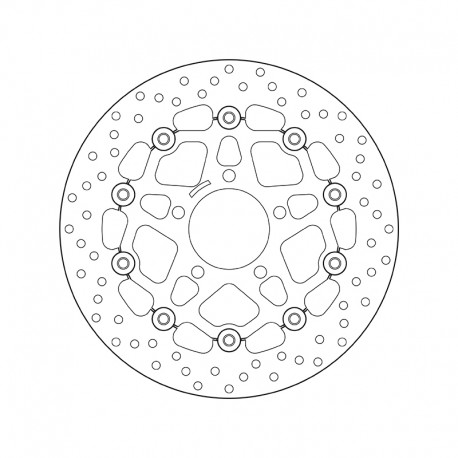 Přední brzdový kotouč Brembo SUZUKI 650 SV S 2003 - 2010