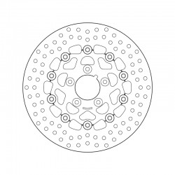 Vorne Bremsscheibe Brembo HARLEY DAVIDSON 883 XLH 883 1970 - 1984