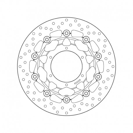 Front brake disc Brembo HONDA 600 CBR F 2011 - 