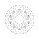 Front brake disc Brembo HONDA 600 HORNET ABS 2007 - 2008