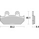 Přední brzdové destičky SBS Honda NX 650 Dominator 1993 - 1996 směs HS