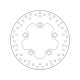 Rear brake disc Brembo SUZUKI 400 BURGMAN 2006 - 