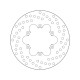 Rear brake disc Brembo MALAGUTI 180 MADISON 1999 - 