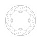 Zadní brzdový kotouč Brembo HONDA 440 XR R 2006 - 2007