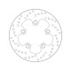 Zadní brzdový kotouč Brembo SUZUKI 650 SV ABS 2003 - 2010