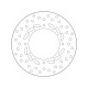 Zadní brzdový kotouč Brembo HONDA 650 VIGOR FX 1999 - 2001