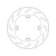 Zadní brzdový kotouč Brembo TRIUMPH 855 T 509 SPEED TRIPLE 1997 - 1998