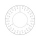 Rear brake disc Brembo YAMAHA 250 MAJESTY ABS 2000 - 2005