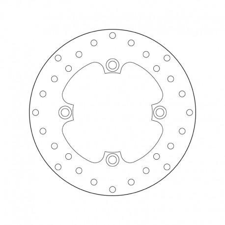 Zadní brzdový kotouč Brembo MALAGUTI 125 CENTRO IE 2008 - 