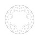 Zadní brzdový kotouč Brembo PIAGGIO 300 MP3 LT HYBRID I.E 2010 - 