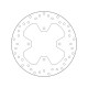 Zadní brzdový kotouč Brembo YAMAHA 300 XC VERSITY 2004 - 2006