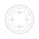 Zadní brzdový kotouč Brembo HONDA 900 HORNET 2002 - 2006